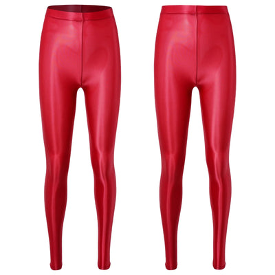 Metallic Stretch Yoga Leggings