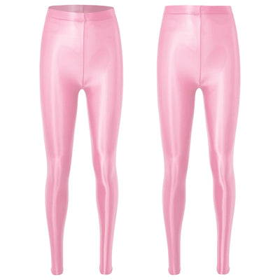 Metallic Stretch Yoga Leggings