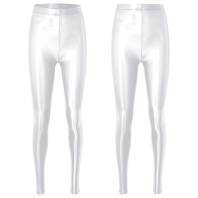 Metallic Stretch Yoga Leggings