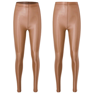 Metallic Stretch Yoga Leggings