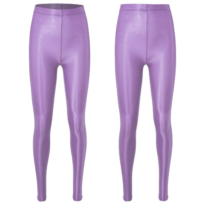 Metallic Stretch Yoga Leggings