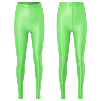 Metallic Stretch Yoga Leggings